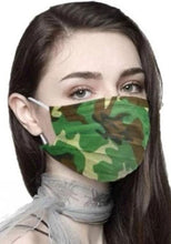 Lade das Bild in den Galerie-Viewer, MNS Gesichtsmasken 3-lagig, Camouflage
