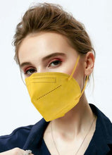 Lade das Bild in den Galerie-Viewer, Community Masken: Gelbe Gesichtsmasken Sondermodell 5-lagig.
