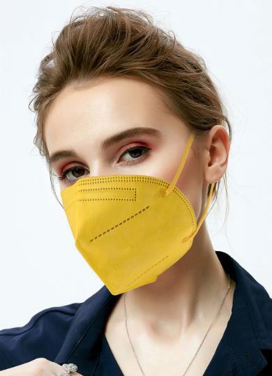 Community Masken: Gelbe Gesichtsmasken Sondermodell 5-lagig.
